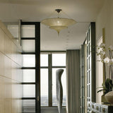 Plain Scheherazade 2 Tier Silk Suspension in Living Room