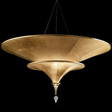 Icaro 2 Tier Suspension by Fortuny by Venetia Studium, Color: Gold Leaf-IDL, , | Casa Di Luce Lighting