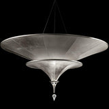 Icaro 2 Tier Suspension by Fortuny by Venetia Studium, Color: Black Leaf-Fortuny, , | Casa Di Luce Lighting