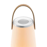 Silver/White Uma Sound Lantern Table by Pablo