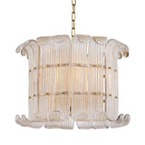 Brasher Chandelier by Hudson Valley, Finish: Brass Aged, Size: Large, | Casa Di Luce Lighting
