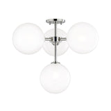 Ashleigh Semi-Flushmount by Mitzi, Finish: Brass Aged, Nickel Polished, , | Casa Di Luce Lighting