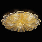 Bembo Ceiling Light by Sylcom, Color: Amber, Finish: Polish Gold, Number of Lights: 4 | Casa Di Luce Lighting