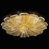 Bembo Ceiling Light by Sylcom, Color: Amber, Finish: Polish Gold, Number of Lights: 5 | Casa Di Luce Lighting