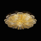 Bembo Ceiling Light by Sylcom, Color: Clear, Amber, Clear Graniglia - Sylcom, Gold, Finish: White, Polish Gold, Number of Lights: 3, 4, 5, 8 | Casa Di Luce Lighting