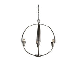 Cirque Small Chandelier by Hubbardton Forge, Finish: White, Bronze, Dark Smoke, Black, Oil Rubbed Bronze, Natural Iron, Vintage Platinum, Soft Gold, Sterling and Modern Brass, , | Casa Di Luce Lighting