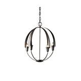 Cirque Small Chandelier by Hubbardton Forge, Finish: White, Bronze, Dark Smoke, Black, Oil Rubbed Bronze, Natural Iron, Vintage Platinum, Soft Gold, Sterling and Modern Brass, , | Casa Di Luce Lighting