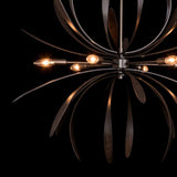 Dahlia Chandelier by Hubbardton Forge, Finish: White, Bronze, Dark Smoke-Hubbardton Forge, Black, Oil Rubbed Bronze, Natural Iron-Hubbardton Forge, Gold, Vintage Platinum-Hubbardton Forge, Soft Gold-Hubbardton Forge, Sterling-Hubbardton Forge, Modern Brass, Size: Medium, Large, | Casa Di Luce Lighting