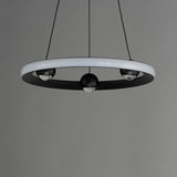 Nodes LED Chandelier By ET2, Finish: Black, Diameter: 18 inch