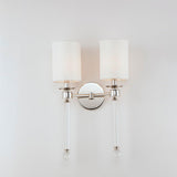 Lucent 2 Light Wall Light By Maxim Lighting, Finish: Polished Nickel
