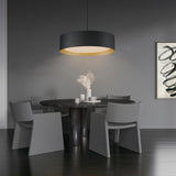 Echo LED Pendant By ET2, Size: Large, Finish: Black / Gold