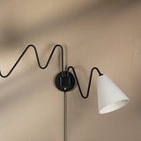 Onda Plug-In Sconce By Mitzi, Finish: Soft Black
