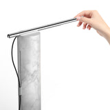 T.O. Table Lamp By Pablo, Finish: Carrara White / Chrome