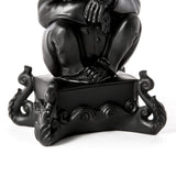 Burlesque Chimp Candle Holder By Seletti, Finish: Black