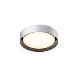 Echo LED Flush Mount By ET2, Size: Medium, Finish: White / Black