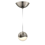 Grapes LED Pendant By Sonneman Lighting, Size: Medium, Finish: Satin Nickel, Canopy Style: Dome Canopy