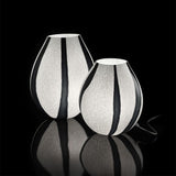 Ambiente Graniglia White/Balck Table Lamp by Murano Arte, Sizes: Medium, Large, , | Casa Di Luce Lighting