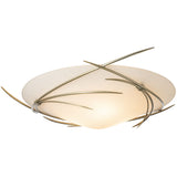 Modern Brass Wisp Semi Flushmount by Hubbardton Forge