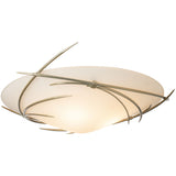 Modern Brass Wisp Semi Flushmount by Hubbardton Forge