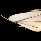 Modern Brass Wisp Semi Flushmount by Hubbardton Forge