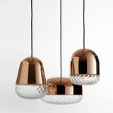 Balloton Pendant by MM Lampadari, Color: Balloton, Smoked Balloton, Smooth Glass, Finish: Brass Polished, Matt Black, Glossy Copper, Matt White-Axo Light, Size: Mini, Medium | Casa Di Luce Lighting