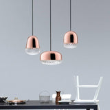 Balloton Pendant by MM Lampadari, Color: Balloton, Smoked Balloton, Smooth Glass, Finish: Brass Polished, Matt Black, Glossy Copper, Matt White-Axo Light, Size: Mini, Medium | Casa Di Luce Lighting