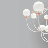 Dots 7210-16 Chandelier by MM Lampadari, Finish: Glossy Copper, White Glossy, , | Casa Di Luce Lighting