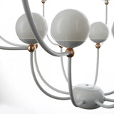 Dots 7210-16 Chandelier by MM Lampadari, Finish: Glossy Copper, White Glossy, , | Casa Di Luce Lighting