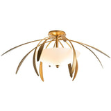 Dahlia Semi Flushmount by Hubbardton Forge, Finish: White, Bronze, Dark Smoke-Hubbardton Forge, Black, Oil Rubbed Bronze, Natural Iron-Hubbardton Forge, Gold, Vintage Platinum-Hubbardton Forge, Soft Gold-Hubbardton Forge, Sterling-Hubbardton Forge, Modern Brass, , | Casa Di Luce Lighting