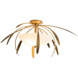 Dahlia Semi Flushmount by Hubbardton Forge, Finish: White, Bronze, Dark Smoke-Hubbardton Forge, Black, Oil Rubbed Bronze, Natural Iron-Hubbardton Forge, Gold, Vintage Platinum-Hubbardton Forge, Soft Gold-Hubbardton Forge, Sterling-Hubbardton Forge, Modern Brass, , | Casa Di Luce Lighting