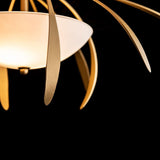 Dahlia Semi Flushmount by Hubbardton Forge, Finish: White, Bronze, Dark Smoke-Hubbardton Forge, Black, Oil Rubbed Bronze, Natural Iron-Hubbardton Forge, Gold, Vintage Platinum-Hubbardton Forge, Soft Gold-Hubbardton Forge, Sterling-Hubbardton Forge, Modern Brass, , | Casa Di Luce Lighting