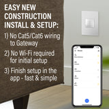 Adorne Smart Switch Starter Kit With Gateway and Home Away Wireless Smart Switch with Netatmo