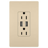 Radiant 15A Tamper Resistant USB Outlet - Casa Di Luce