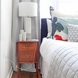 Radiant 15A Tamper Resistant USB Outlet in bedroom