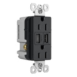 Graphite Radiant 15A Tamper Resistant USB Outlet by Legrand Adorne