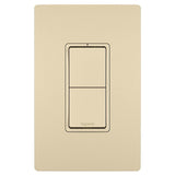 Radiant Two Single Pole Switches - Casa Di Luce