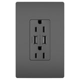 Radiant 15A Tamper Resistant USB Outlet - Casa Di Luce