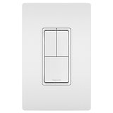 White Radiant Two Single Pole Switch and Single Pole 3 Way by Legrand Adorne