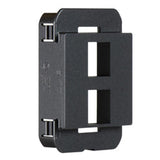 Adorne 2 Port Frame by Legrand Adorne, Color: Graphite-Legrand Adorne, Magnesium-Legrand Adorne, White, , | Casa Di Luce Lighting