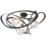 Nest Semi Flushmount by Hubbardton Forge, Finish: White, Bronze, Dark Smoke-Hubbardton Forge, Black, Oil Rubbed Bronze, Natural Iron-Hubbardton Forge, Vintage Platinum-Hubbardton Forge, Soft Gold-Hubbardton Forge, Sterling-Hubbardton Forge, Modern Brass, | Casa Di Luce Lighting
