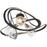Nest Semi Flushmount by Hubbardton Forge, Finish: White, Bronze, Dark Smoke-Hubbardton Forge, Black, Oil Rubbed Bronze, Natural Iron-Hubbardton Forge, Vintage Platinum-Hubbardton Forge, Soft Gold-Hubbardton Forge, Sterling-Hubbardton Forge, Modern Brass, | Casa Di Luce Lighting