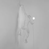 The Monkey Lamp Hanging Version Left By Seletti, Finish: White