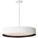 Echo LED Pendant By ET2, Size: Large, Finish: White / Black