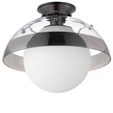 Domain Semi Flush Mount By Studio M, Finish: Gunmetal