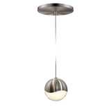 Grapes LED Pendant By Sonneman Lighting, Size: Medium, Finish: Satin Nickel, Canopy Style: Round Canopy