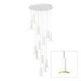 Cielo Multilight Chandelier by Pablo, Finish: White/Moss/ Copper Cord, Number of Lights: 13 lights, | Casa Di Luce Lighting