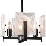 Black Arc Semi Flushmount by Hubbardton Forge