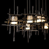 Frosted Glass-Dark Smoke Tura Linear Suspension by Hubbardton Forge