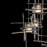 Frosted-Sterling Tura Multi Light Suspension by Hubbardton Forge
