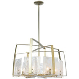 Modern Brass Arc 8 Light Pendant by Hubbardton Forge